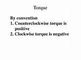 Torque Positive Clockwise Counterclockwise Convention sketch template