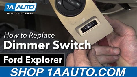replace dimmer switch   ford explorer  auto