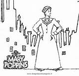 Coloring Poppins Mary Popular sketch template