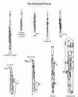 Instrument Woodwinds Flute Instruments Woodwind Color Music Band Choose Board School Kids sketch template