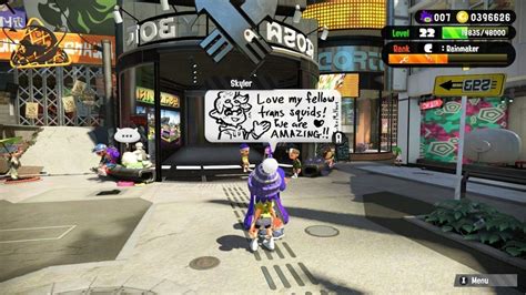 splatoon 2 flooded with amazing messages of support for transgender and non binary players