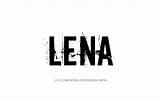 Lena Name Tattoo Designs sketch template