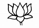 Lotus Coloring Flower Pages sketch template