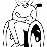 Wheelchair Disability sketch template