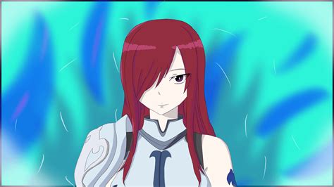 rare picture   smiling erza fairytail