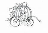 Carriage Cinderella Pumpkin Coloring Drawing Coach Cinderellas Horse Tattoo Pages Disney Deviantart Tattoos Clip Drawings Kutsche Silhouette Princess Castle Sketches sketch template