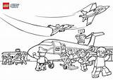 Airport Coloring Pages City Lego Airplane Printable Getdrawings Popular sketch template