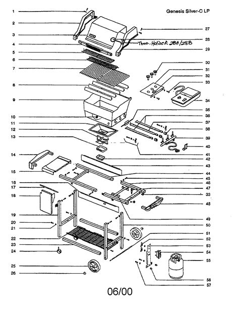 replacement weber genesis parts diagram