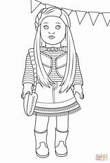 Coloring Pages Doll Baby Cartoon Girl American Comments Print sketch template