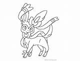 Sylveon Pokemon Coloring Eevee Pages Evolutions Lineart Evolution Printable Drawing Print Color Colouring Sheets Size Deviantart Printables Draw Kids Getdrawings sketch template