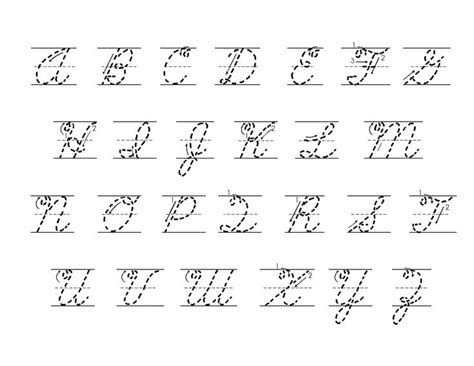 cursive alphabet cursive worksheets alphabet worksheets cursive