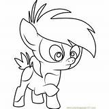 Coloring Pages Pony Little Pipsqueak Friendship Magic Discord Coloringpages101 sketch template