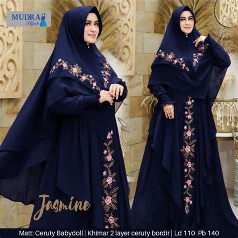 Jual Jasmine Syari Gamis Plus Jilbab Ori Mudra Hijab Shopee Indonesia