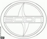 Scion Emblema Marchio Marke Embleem Pintar Automerken Troller Ausmalbilder Malvorlagen sketch template
