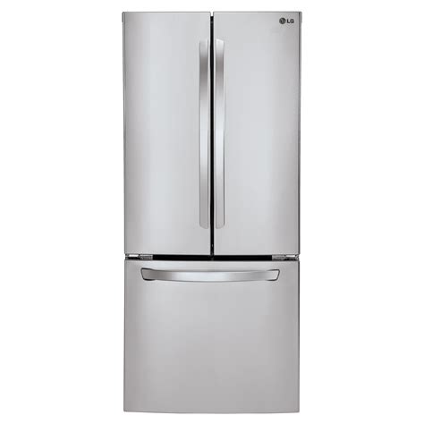 lg lfcst  cu ft french door bottom freezer refrigerator stainless steel
