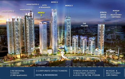 mercu tower   pillars  kl eco city corporate office rental malaysia