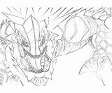 Hunter Monster Frontier Coloring Pages Dragon Another sketch template