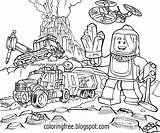 Mining Buggy Legoland Helium Nasa Digging sketch template