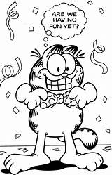 Pages Coloring Garfield Odie Getcolorings sketch template