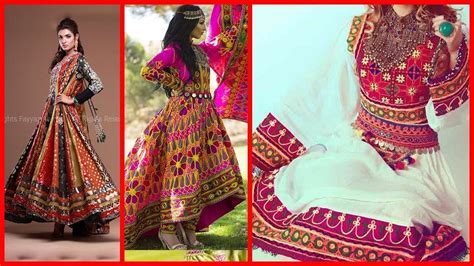 Beautiful And Stylish Pathani And Afghani Frock Dress