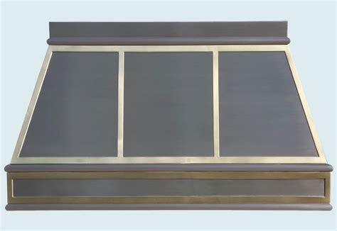 Hand Made Stainless Range Hood With Brass Straps by