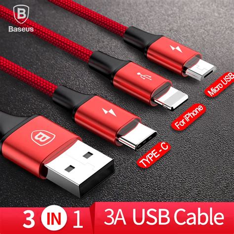 baseus   usb cable  iphone     micro cable type usb  cable  samsung