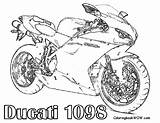Ducati Coloring Pages Motorcycle 1098 Printable Kids Colouring Logo Print Adult sketch template