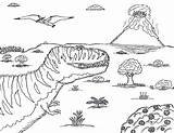 Volcano Tyrannosaurus Ignoring sketch template