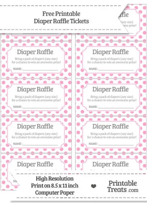 baby shower diaper raffle template   printable templates