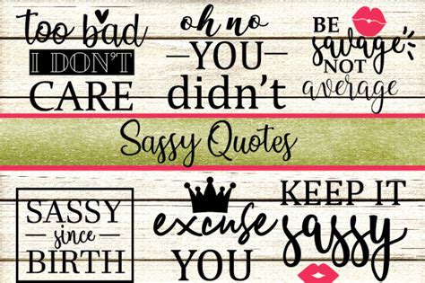 Sassy Quotes Svg By Yamini