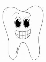 Smiling Coloringpage Dental sketch template