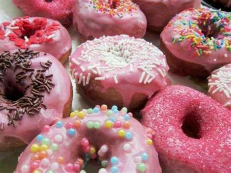 pink donuts pink foods doughnuts pink doughnuts