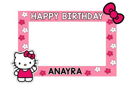 personalized birthday selfie frame photo booth