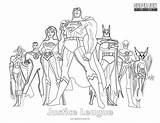 Justice League Coloring Colouring Pages sketch template