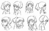 Spirited Character Ghibli Chihiro Sheets Reference Animation 神隠し 千尋 Haku Poses Storyboard References Ogino Storyboards Cảm Xúc Khung Bậc Của sketch template