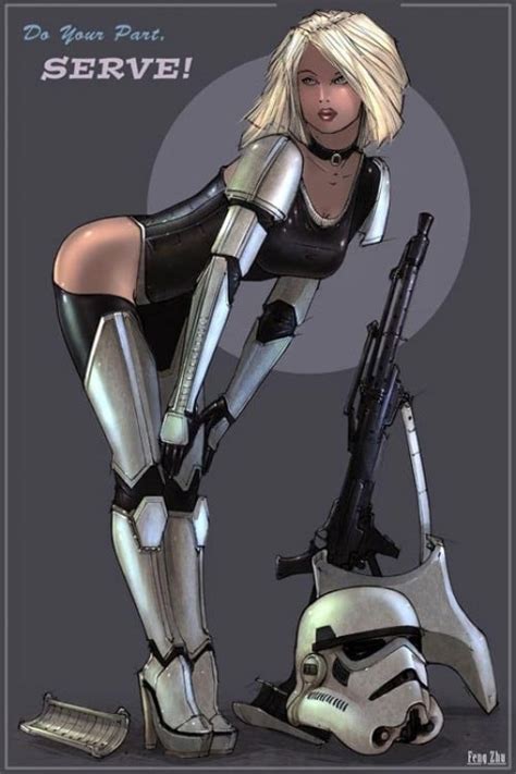 star wars illustrated pinup girls propaganda posters bit