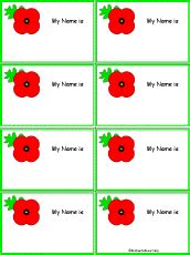 remembrance poppy template clipart