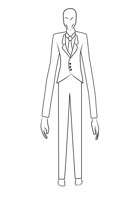 minecraft slender man coloring pages sketch coloring page