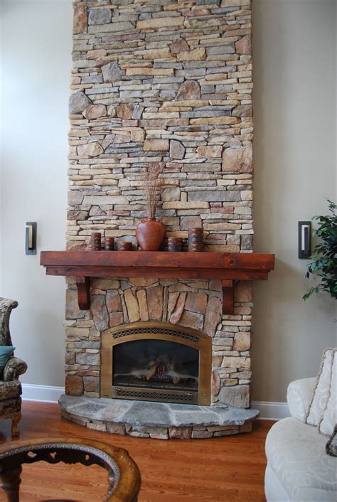 natural stone fireplace ideas