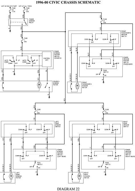 honda accord power window wiring diagram