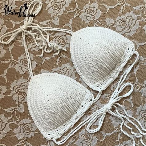 2020 new white bikinis handmade crochet bikini set sexy women swimwea