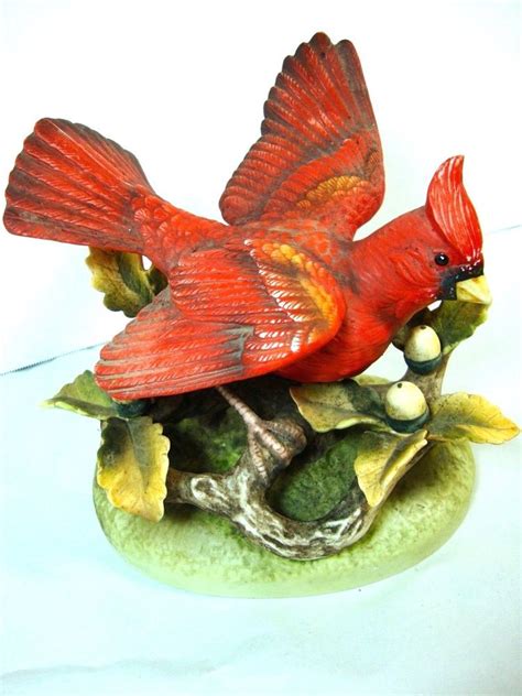 cardinal  andrea sadek porcelain bird figurine japan andreabysadek cool items decor