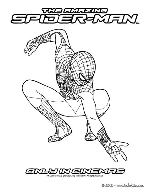 amazing spiderman coloring pages hellokidscom