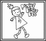Coloring Doo Pinky Dinky sketch template