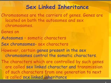 Ppt Sex Linked Inheritance Powerpoint Presentation Free Download