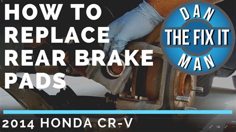 honda cr  replacing rear brake pads diy youtube