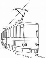 Train Tramway Colorluna sketch template