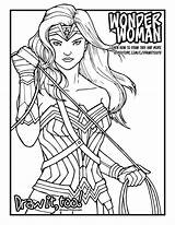 Wonder Woman Draw Movie Coloring Step Easy Too Drawittoo Narrated Tutorial Downloaded Intended Note Personal Please Use sketch template
