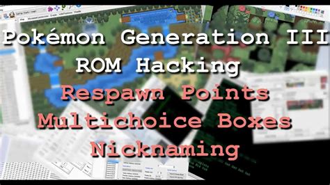 pokemon generation iii rom hacking tutorial  revamping  options