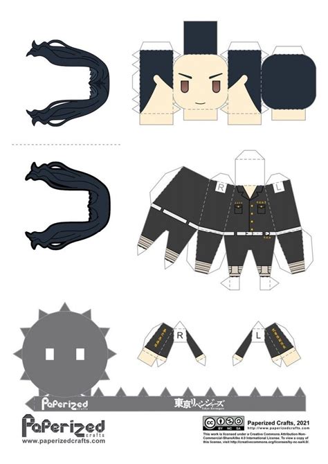 sabito papercraft part   anime paper paper doll template